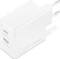 Lenovo Dual USB-C-Ladegerät GaN 65W weiß Vorschaubild
