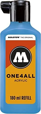 Molotow ONE4ALL Refill Acrylfarbe 180ml, schockblau mittel