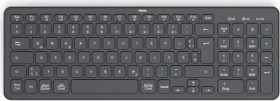 Hama WK-300 Funktastatur, schwarz, USB/Bluetooth, DE