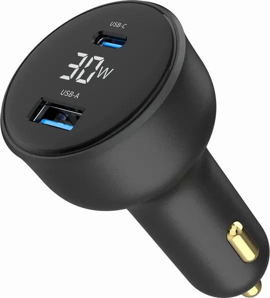 Gembird Dual-Port USB-Kfz Ladeadapter 30W schwarz