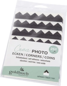 Goldbuch Fotoecken Crea schwarz 252 Stück