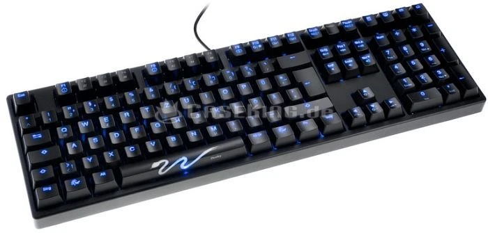Ducky Shine 3, LEDs blau, MX Blue, USB, DE