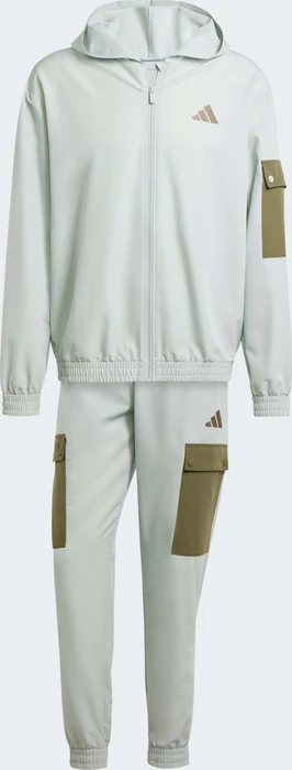 adidas Sportswear Woven Cargo Trainingsanzug wonder silver (Herren)