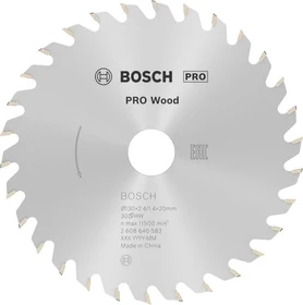 Bosch Professional Optiline Wood Kreissägeblatt 30Z, 130x2.4x20mm, 1 Stück