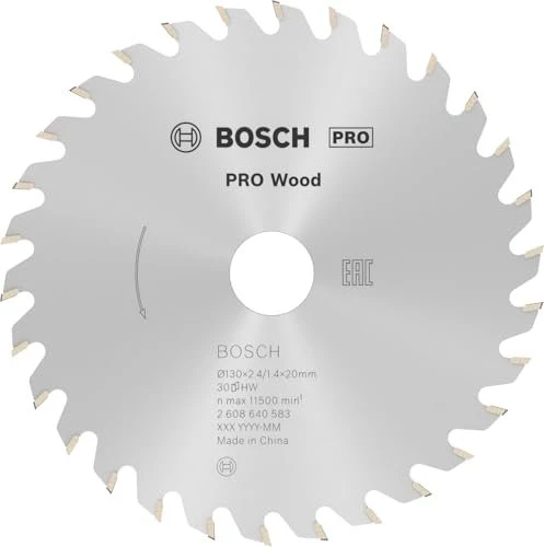 Bosch Professional Optiline Wood Kreissägeblatt 30Z, 130x2.4x20mm, 1 Stück