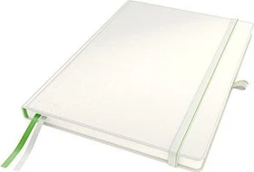Leitz Complete Notizbuch, A4, kariert, Hardcover, weiß, 80 Blatt