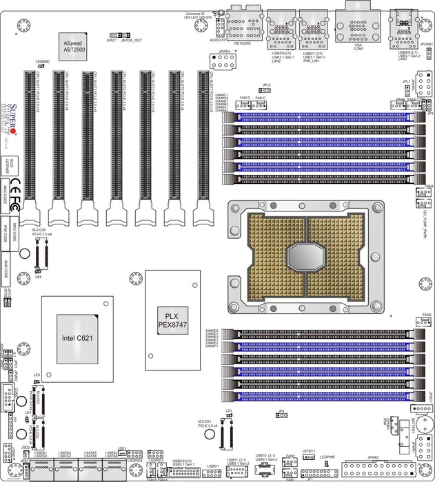 Supermicro X11SPA-TF, retail (Intel 3647)