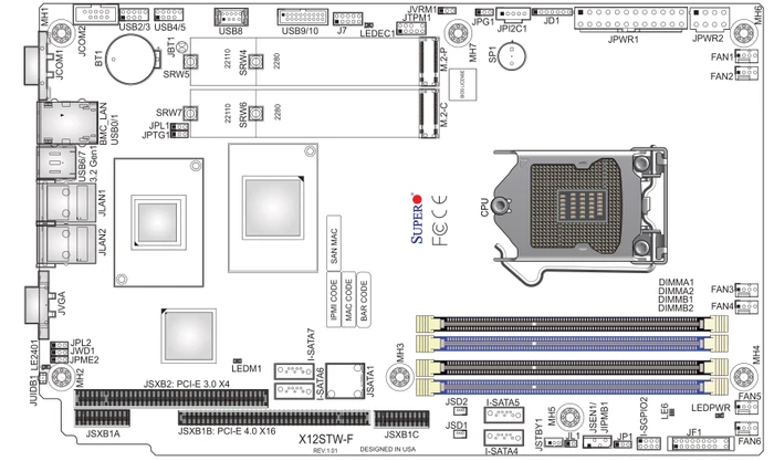 Supermicro X12STW-TF, bulk (Intel 1200)