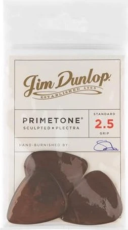 Dunlop Primetone Standard Grip Pick, 2.5mm, 3-Pack