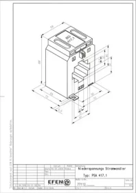 Hager Durchsteckstromwandler für Schiene/Kabel BG 417.1 1000/5A 5VA Klasse 1