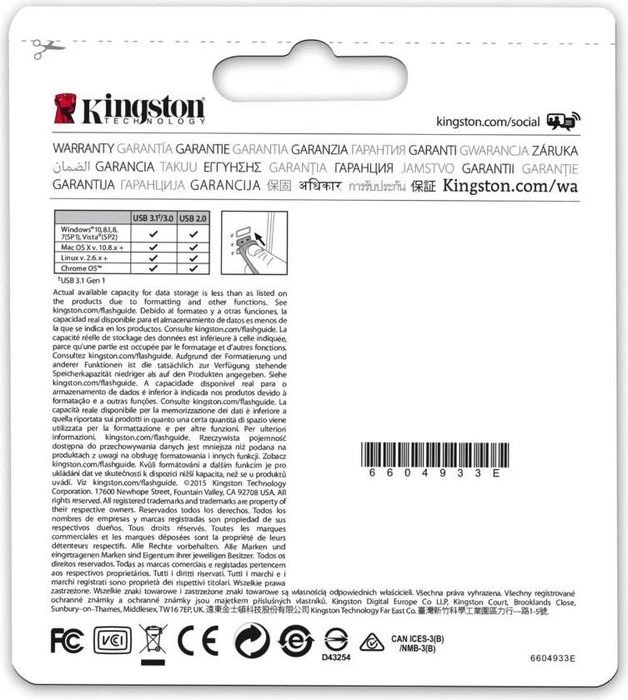 Kingston DataTraveler 50 32GB, USB-A, USB 3.2 Gen 1×1