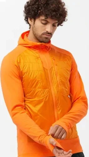 Salomon Elixir Hybrid Hooded Funktionsjacke exuberance/zinnia (Herren)