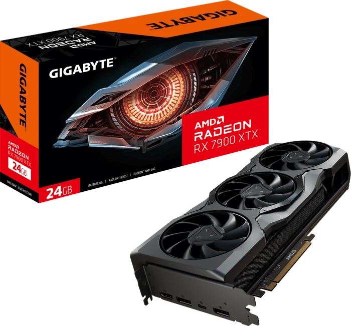 GIGABYTE Radeon RX 7900 XTX 24G, 24GB GDDR6, HDMI, USB-C, 2x DP