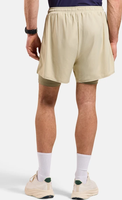 Odlo Zeroweight 5 Inch 2in1 2.0 Laufhose kurz agate gray/vetiver (Herren)