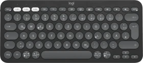 Logitech K380s Pebble Keys 2, schwarz/grau, Logi Bolt, USB/Bluetooth, DE