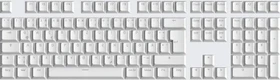 Wooting Double-shot PBT Keycap Set, Kunststoff (PBT), OEM-Profil, Just White, weiß, 109 Tasten, ISO-DE