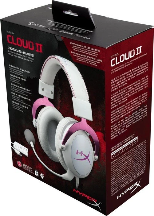 HP HyperX Cloud II Limited Edition pink