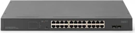 Digitus DN-953 Rackmount Gigabit Switch, 24x RJ-45, 2x SFP, 370W PoE+ (DN-95348-2)