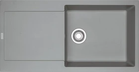 Franke Maris MRG 611-100 XL Einbau Becken rechts mit Ablauffernbedienung steingrau