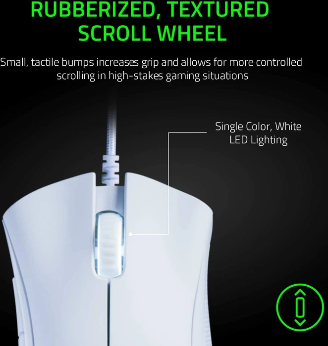 Razer DeathAdder Essential White Edition, weiß, USB
