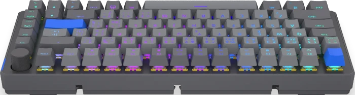 Endorfy Thock V2 75% Wireless, PBT, grau, LEDs RGB, hot-swap, Endorfy YELLOW, USB/Bluetooth, CZ/SK