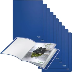 Leitz Sichtbuch Recycle, A4, blau, inkl. 40 Klarsichthüllen, 10er-Pack