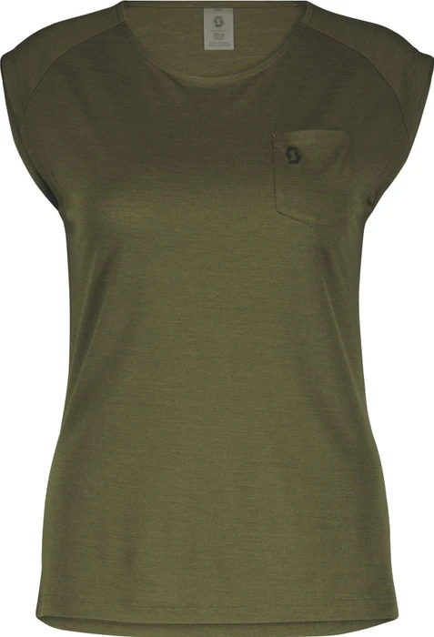 Scott Defined Merino Tech Trikot ärmellos fir green (Damen)