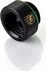 Bitspower Touchaqua Verlängerung G1/4" auf G1/4", Glorious Black, 2er-Pack