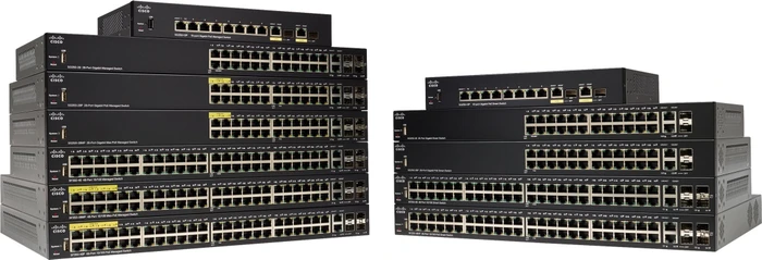 Cisco SF350 Rackmount Managed Switch, 24x RJ-45, 2x SFP, 2x RJ-45/SFP