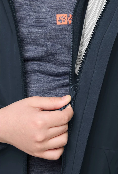 Jack Wolfskin Iceland 3in1 Funktionsjacke midnight sky (Junior)