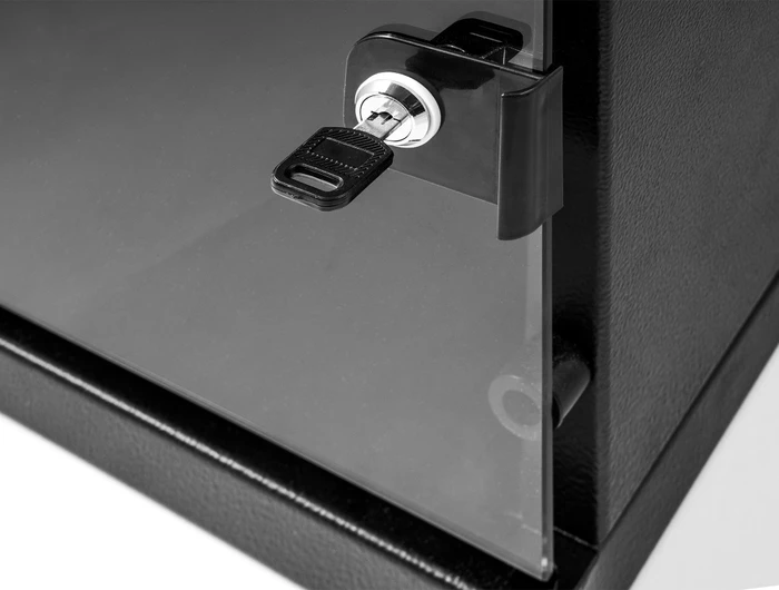 DeLOCK 10" Netzwerkschrank 6HE, mit Glastür, Sicherheitsglastür, IP20, schwarz, 330mm tief