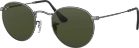 Ray-Ban RB3447 Round Metal 53mm matte gunmetal/g15 green