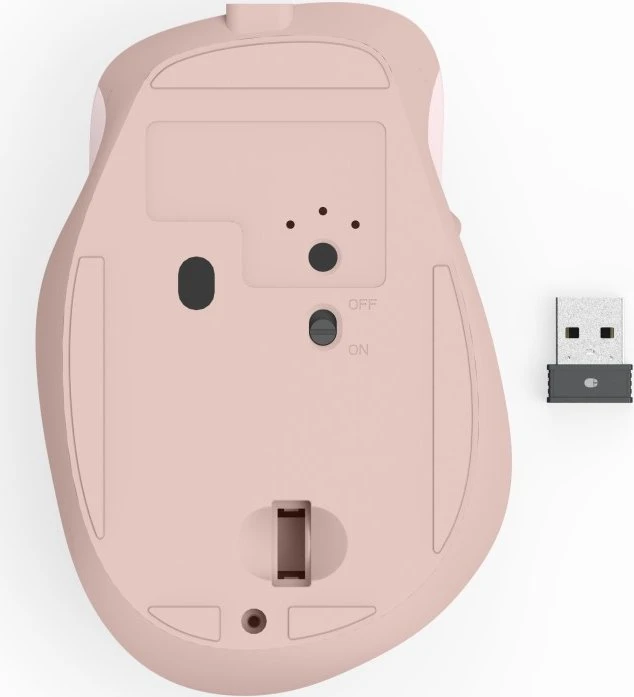 Hama MW-500 Ergonomic Silent Wireless rosa, USB