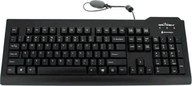 Seal Shield Silver Seal Waterproof Keyboard, schwarz, USB, DE (SSKSV208DE)