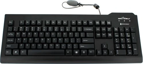 Seal Shield Silver Seal Waterproof Keyboard, schwarz, USB, DE