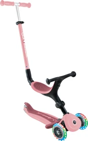 Globber Go Up Active Lights Kickboard pale pink/black