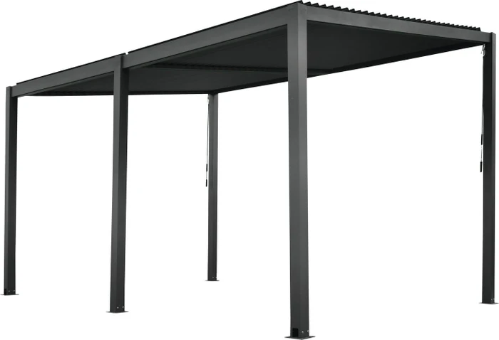 Floraworld Pergola mit Lamellendach anthrazit