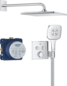 Grohe Grohtherm SmartControl Duschsystem Unterputz mit Rainshower Mono 310 Cube chrom