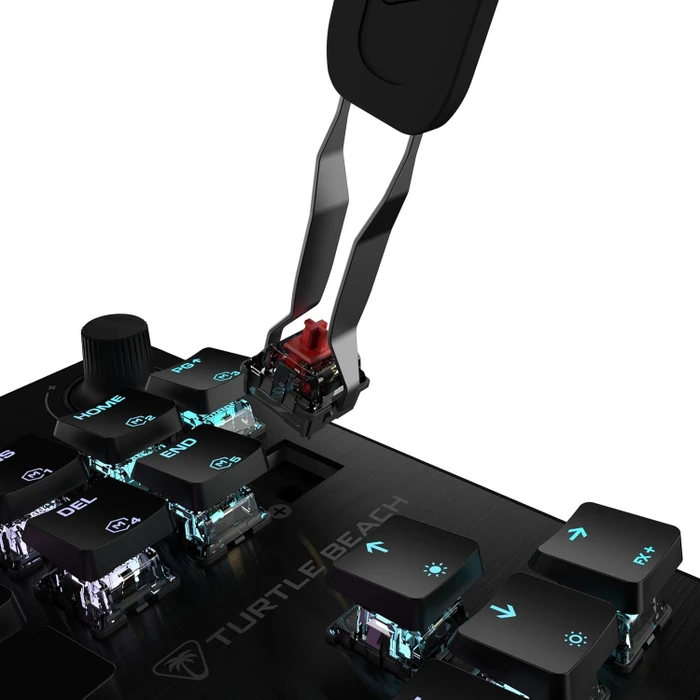 Turtle Beach Vulcan II TKL, schwarz, LEDs RGB, TITAN Mechanical Linear, USB, FR