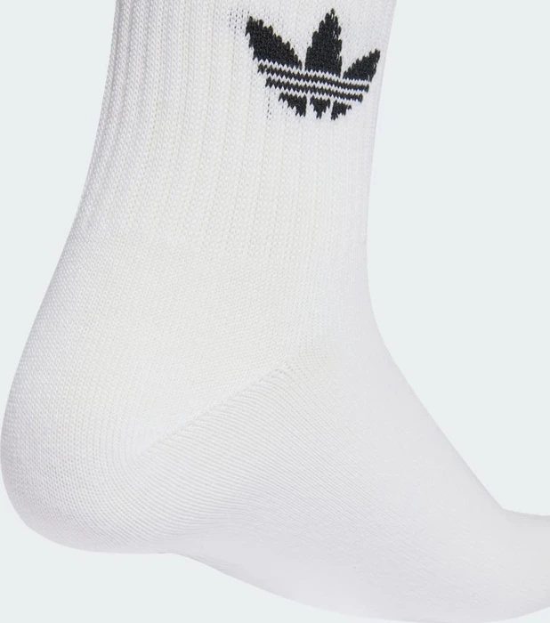 adidas 3-Streifen Crew Socken white/collegiate royal, 3 Paare