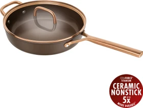 Zwilling Milano Schmorpfanne mit Glasdeckel 28cm braun