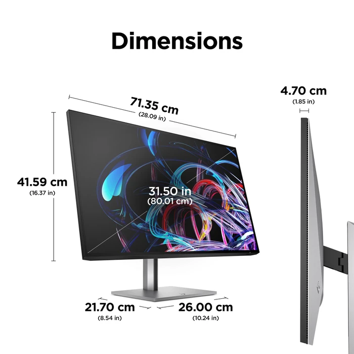 HP Z32k G3, 5 Jahre Garantie, 31.5"