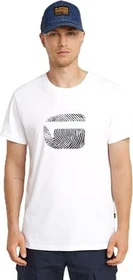 G-Star Finger Print Burger T-Shirt kurzarm weiß (Herren)