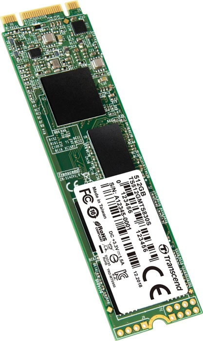 Transcend MTS830S SSD 512GB, M.2 2280 / B-M-Key / SATA 6Gb/s
