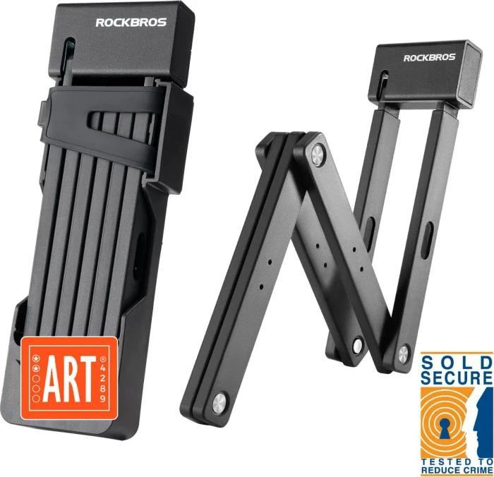 Rockbros 32140005001 Faltschloss, Schlüssel schwarz