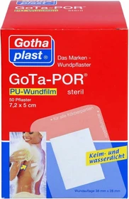 Gothaplast GoTa-POR PU-Wundfilm steril, 5 x 7.2cm, 50 Stück
