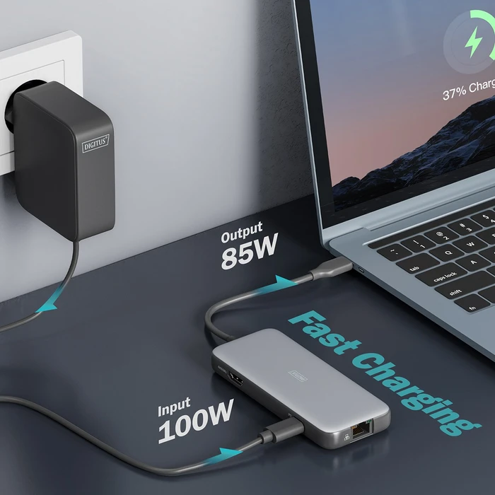 Digitus USB-C Travel Docking Station 7-Port , USB-C 3.1 [Stecker]
