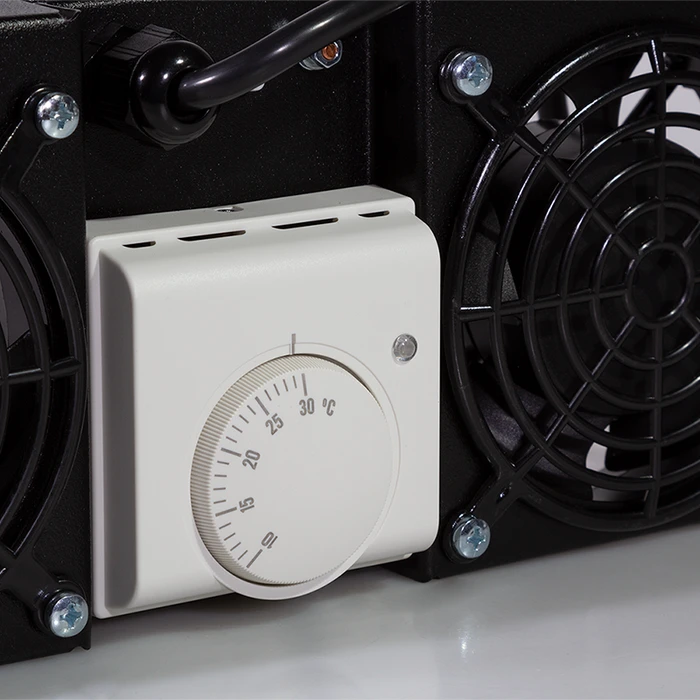 LogiLink Lüftermodul für Canovate Wandschränke, 2 Lüfter, schwarz