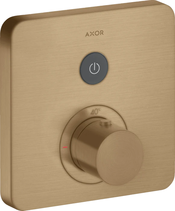 Hansgrohe ShowerSelect Thermostat Unterputz softsquare 1 Verbraucher brushed bronze