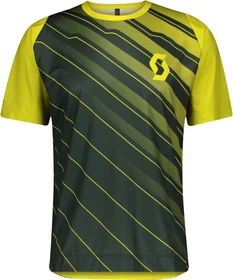 Scott Trail Vertic Trikot kurzarm smoked green/sulphur yellow (Herren)
